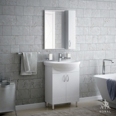 Комплект мебели для ванной Corozo Koral Олимп 50 Белый
